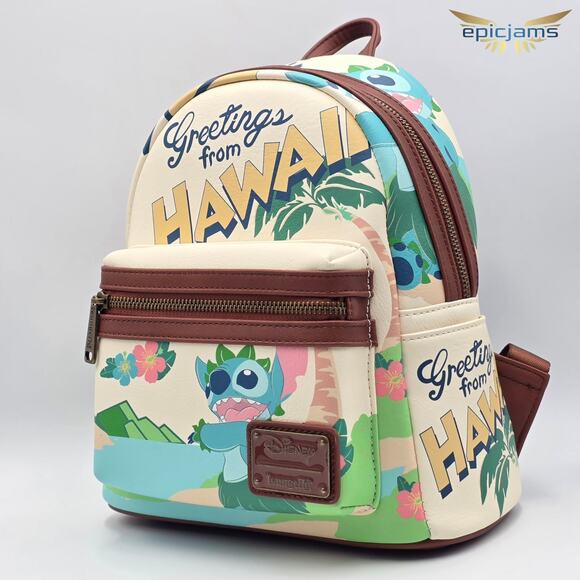 Loungefly Disney Lilo & Stitch Aloha Poster Mini Backpack main image 3